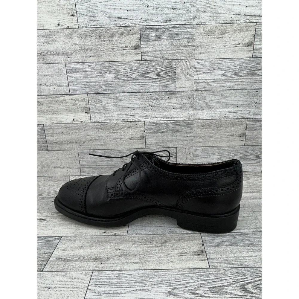 Allen Edmonds Men Black Leather Brogue‎ Cap Toe Oxford Dress Shoes 5114 Sz 9.5D